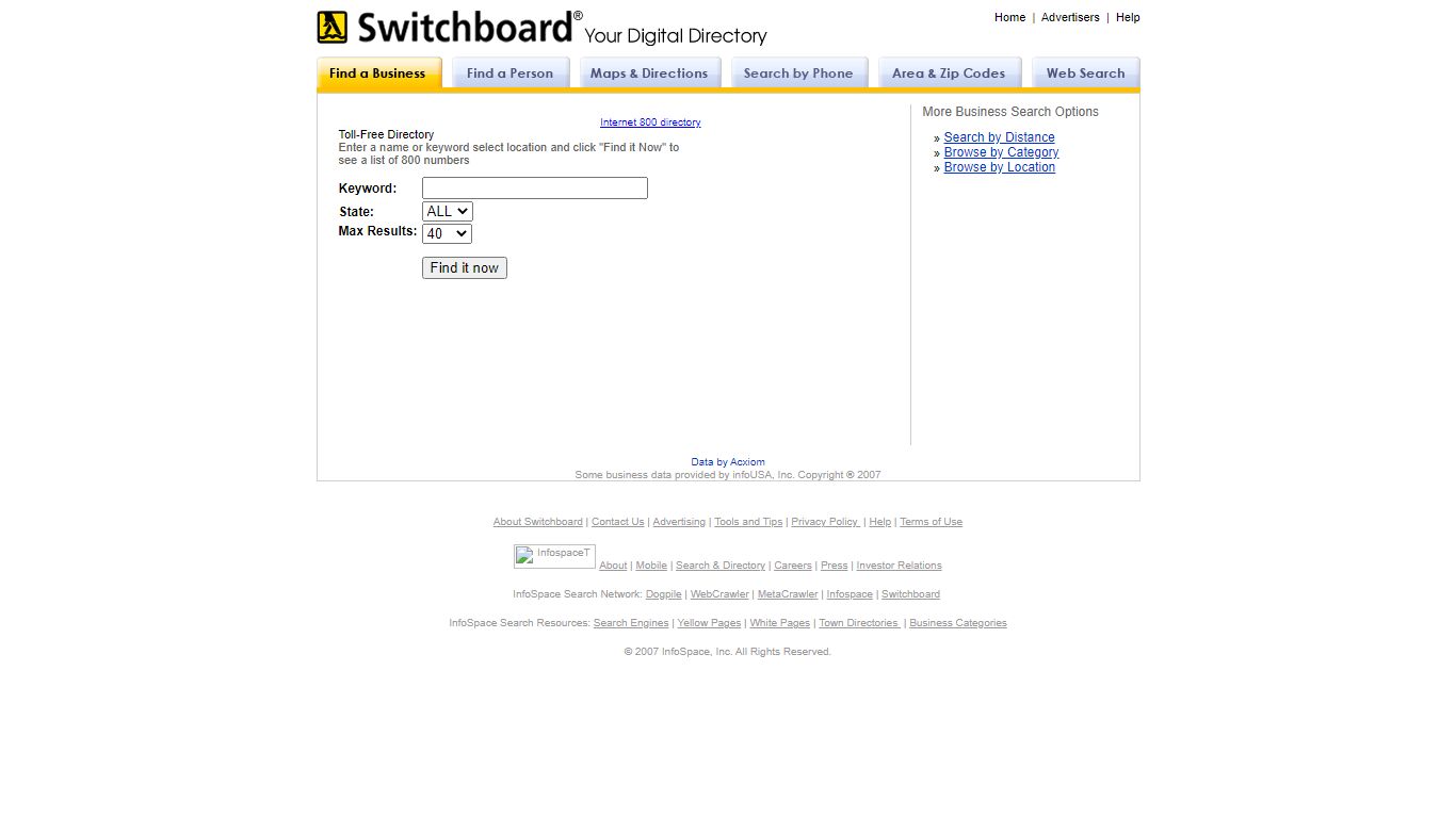 Yellow Pages, White Pages, Maps, and more - Switchboard.com